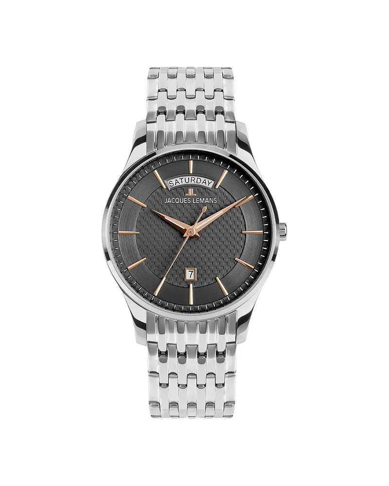 Jacques Lemans Herrenuhr London Silber