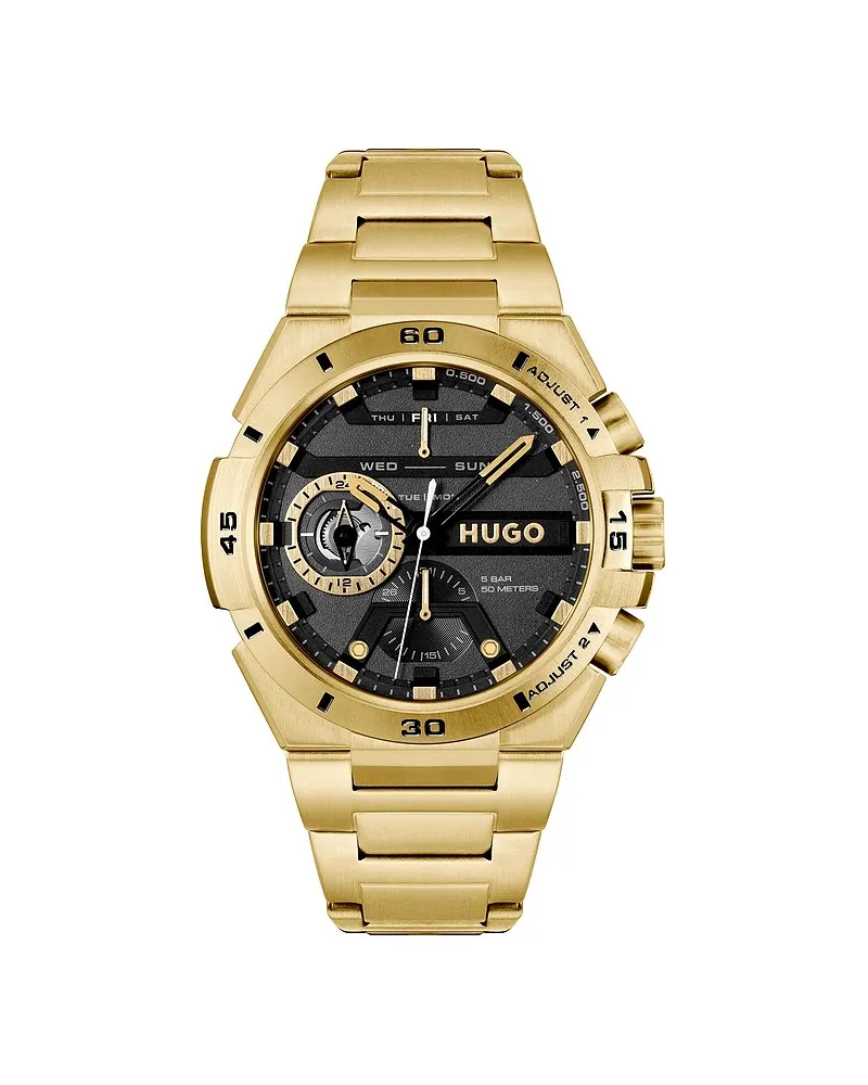 HUGO BOSS Herrenuhr Gold
