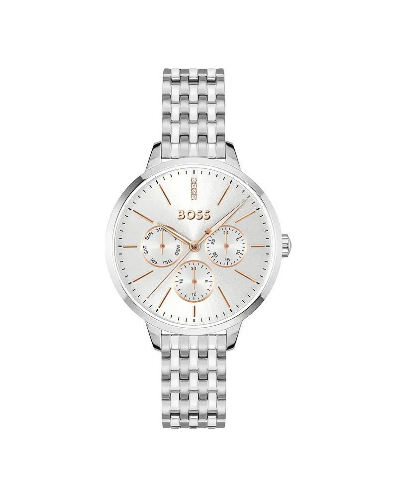 HUGO BOSS Damenuhr Symphony Le Silber