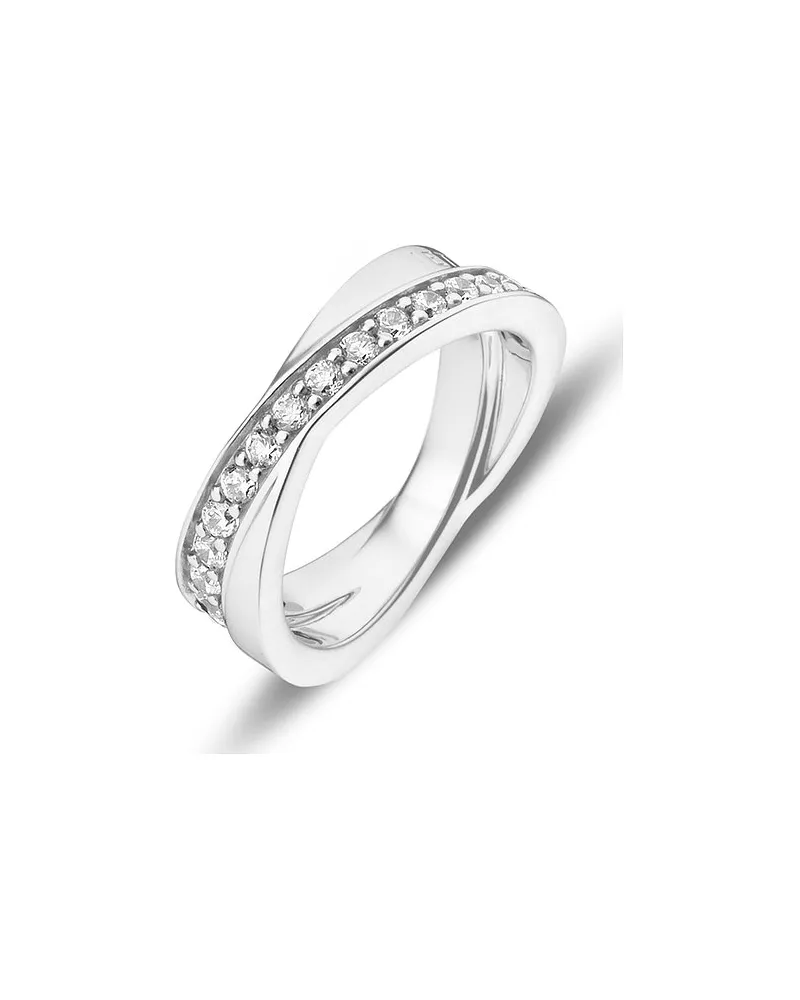 JETTE Damenring WRAPPED Silber