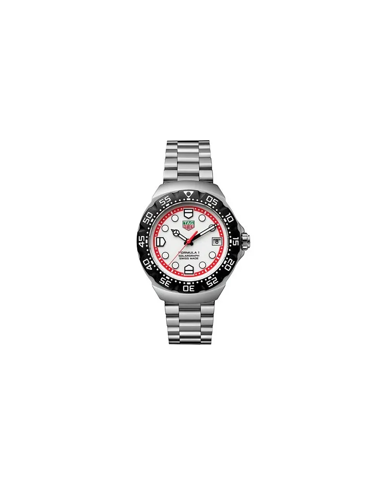 TAG Heuer Unisexuhr Formuala 1 Solargraph Silber