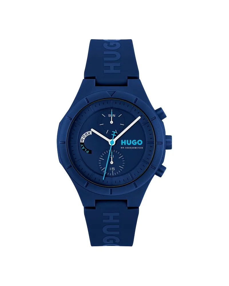 HUGO BOSS Herrenuhr #LIT MULTI Blau