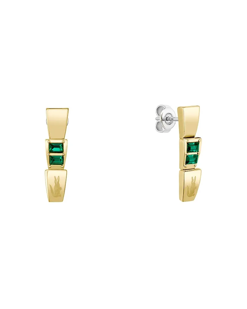 Lacoste Ohrhänger CROCODELLE Gold