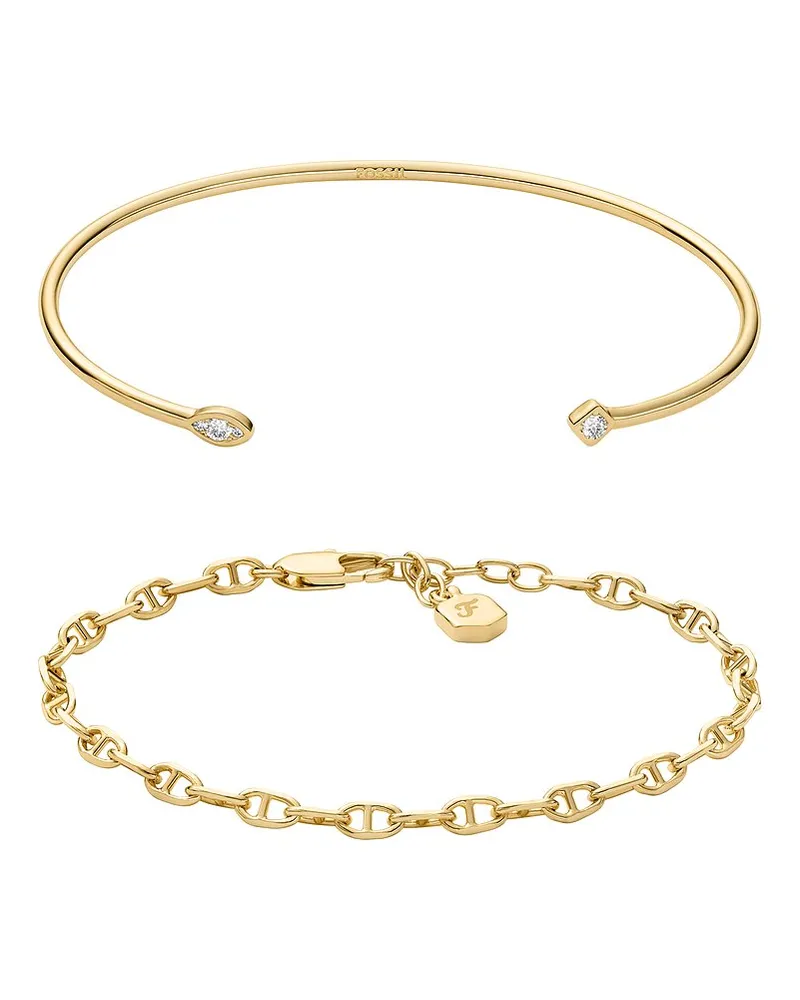Fossil Schmuck-Set Gold