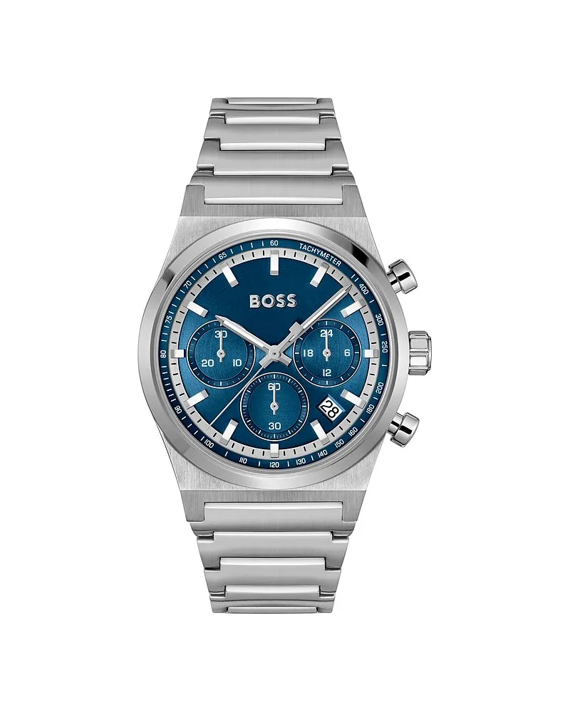 HUGO BOSS Herrenuhr CANDOR CHRONO Silber