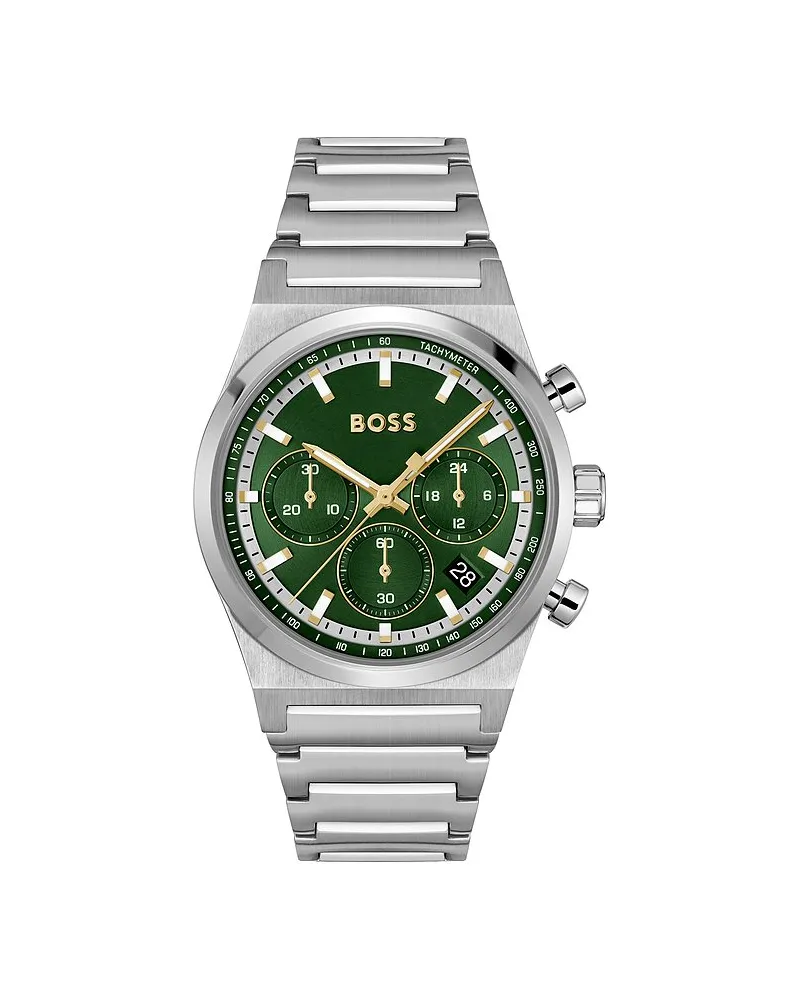 HUGO BOSS Herrenuhr CANDOR CHRONO Silber
