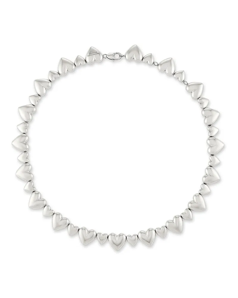 Copenhagen Kette Puffy Hearts Silber
