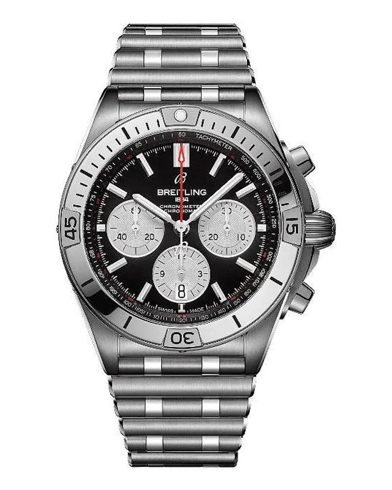 Breitling Chronograph Chronomat B01 42 Silber