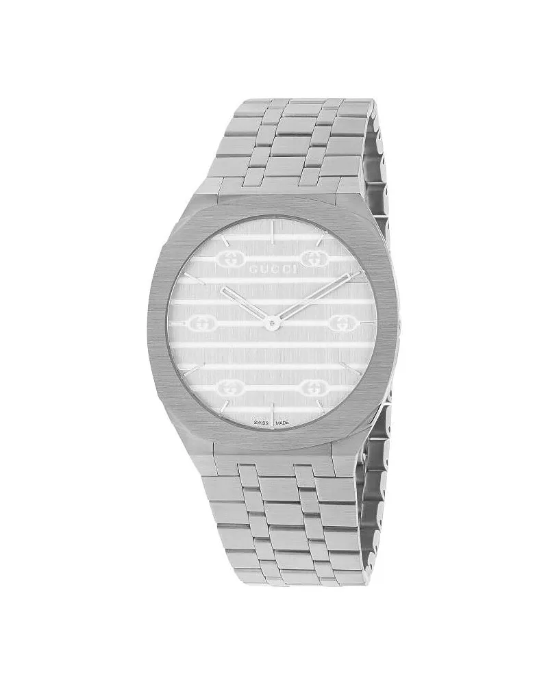 Gucci Damenuhr 25H Silber