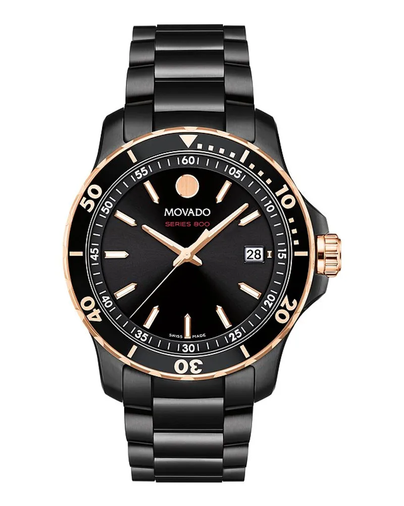 Movado Herrenuhr Series 800 Schwarz