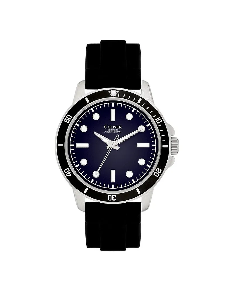 S.Oliver Herrenuhr Sportlich und Schick Silber