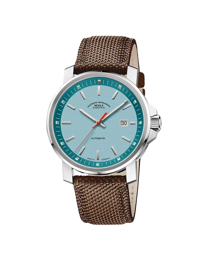 Mühle-Glashütte Herrenuhr 29-er Big Silber