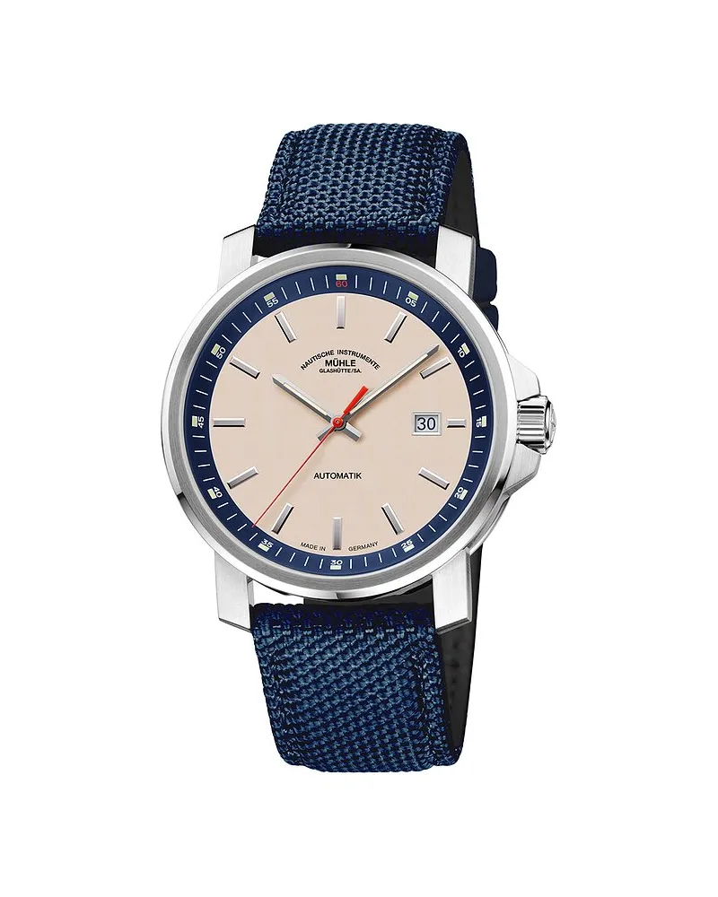 Mühle-Glashütte Herrenuhr 29-er Big Silber