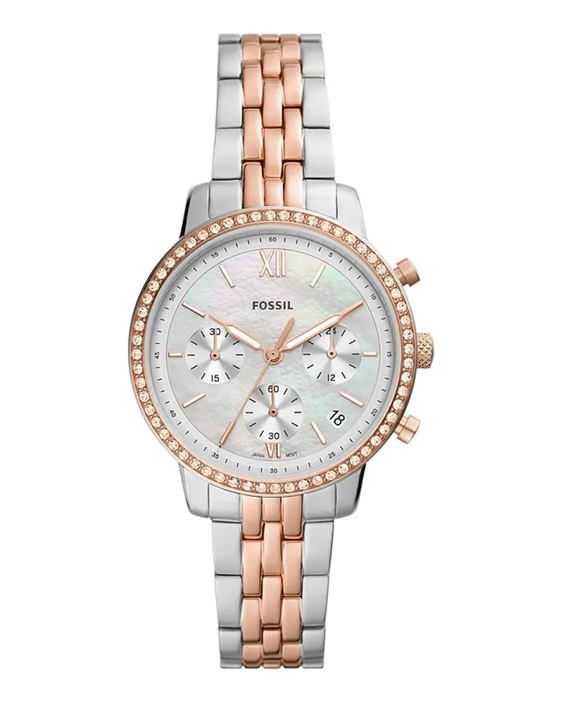 Fossil Chronograph Neutra Silber
