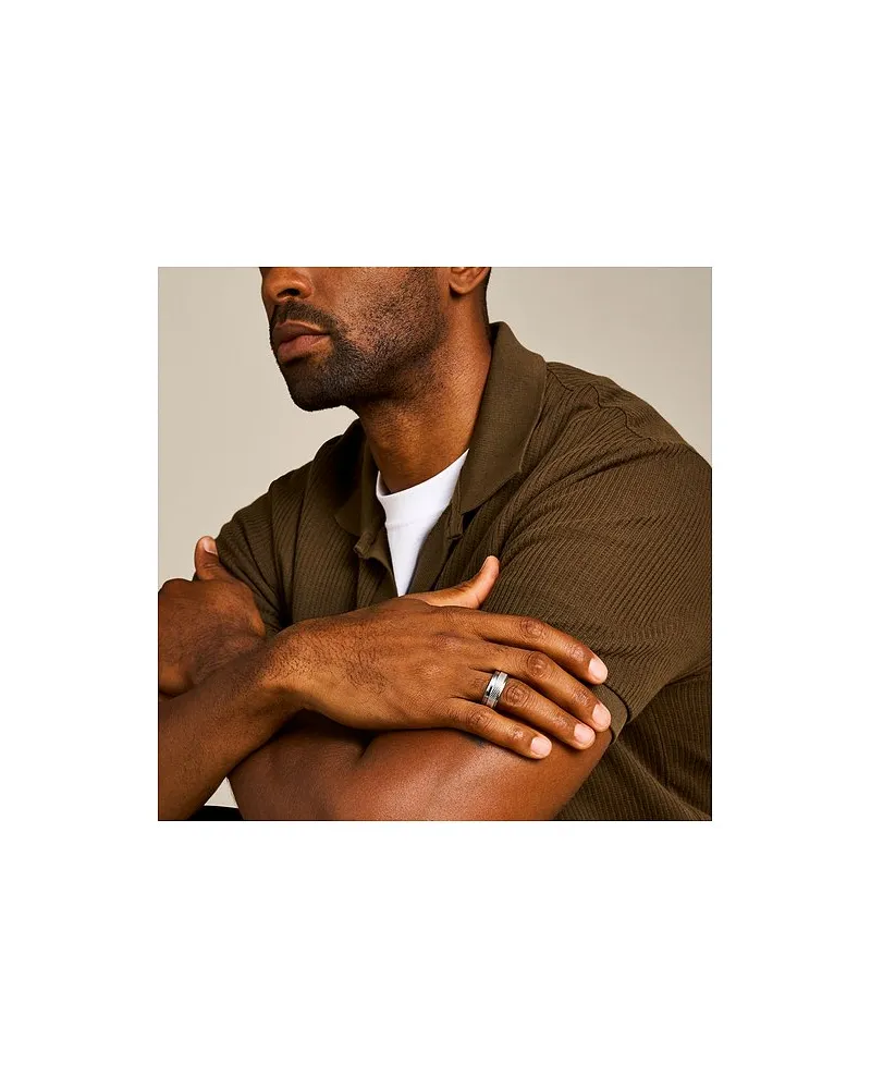 Fossil Herrenring KNOX Silber