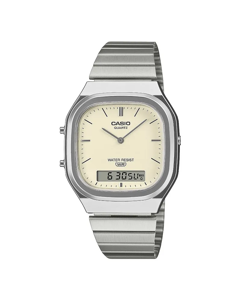 Casio Unisexuhr Vintage Silber