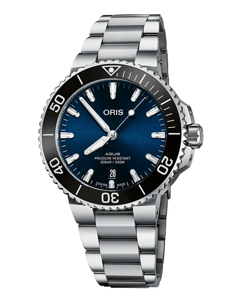 ORIS Herrenuhr Aquis Silber