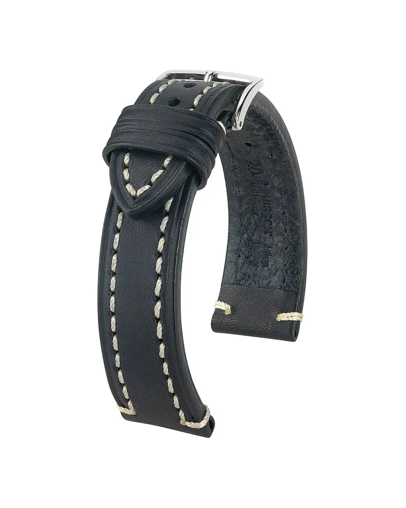 Hirsch Lederband Liberty Schwarz