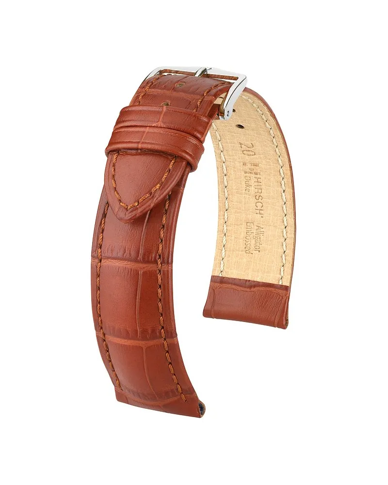 Hirsch Lederband Duke Hellbraun