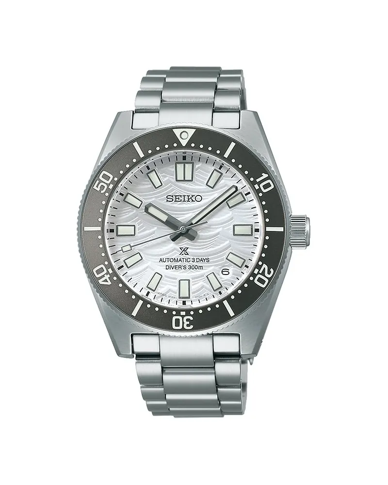 Seiko Herrenuhr Prospex SEA 1965 Heritage Automatic GMT Diver‘s 60th Anniversary Limited Edition Silber