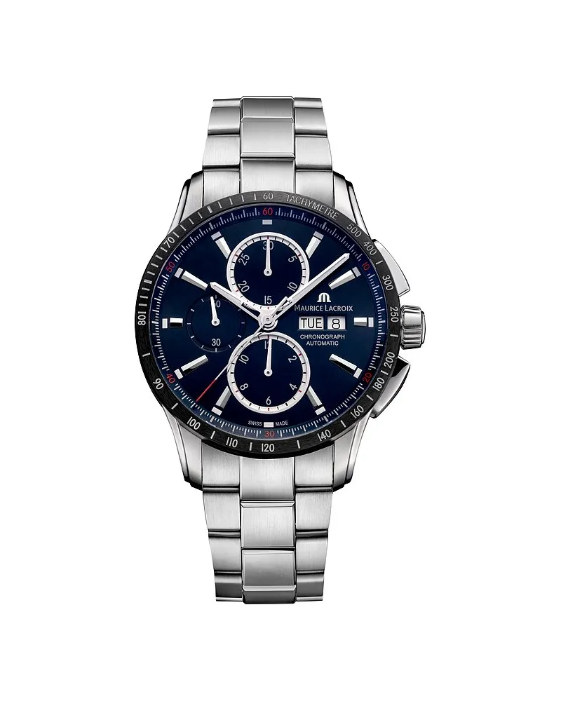 Maurice Lacroix Chronograph Pontos S Chronograph Automatic Silber