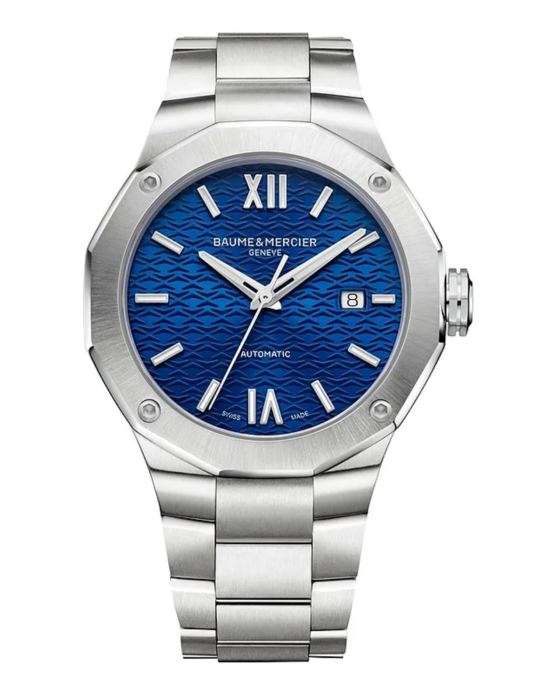 Baume & Mercier Herrenuhr Riviera Silber