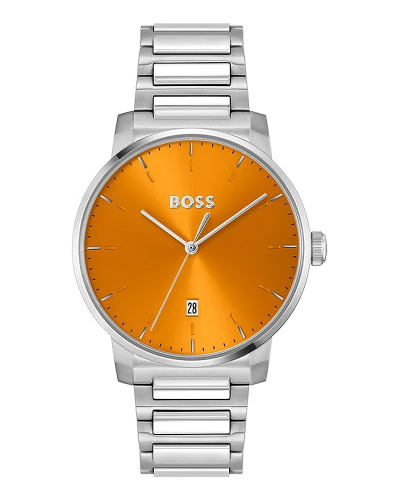 HUGO BOSS Herrenuhr Dean Silber