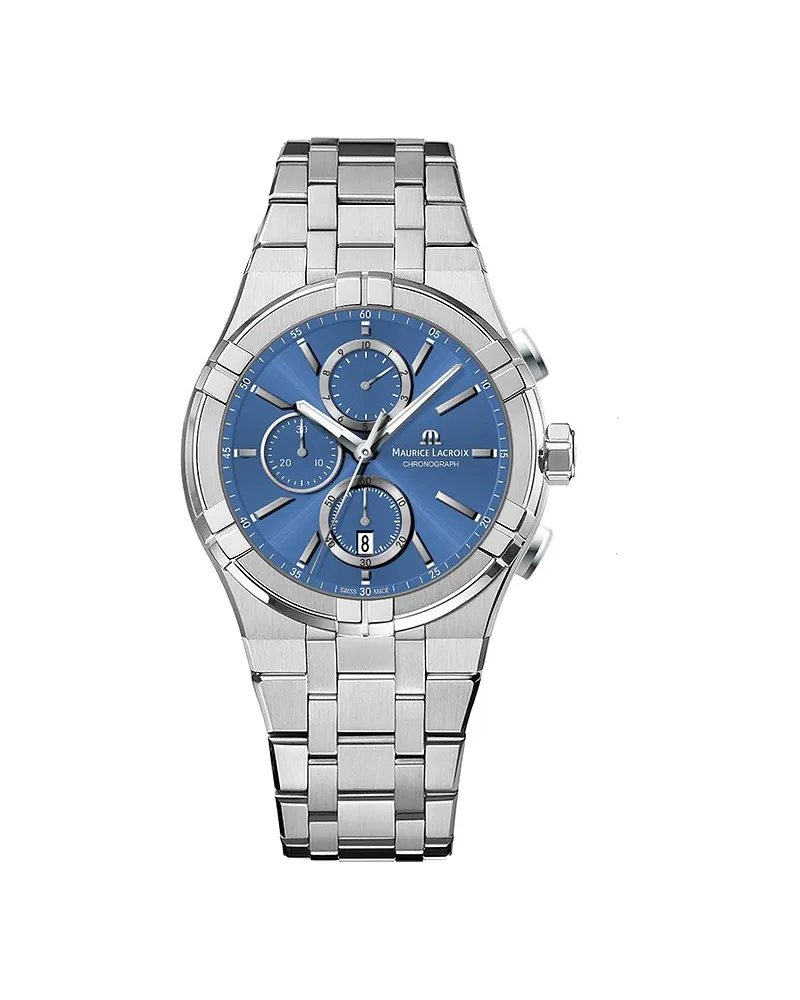 Maurice Lacroix Chronograph Aikon Quartz Silber