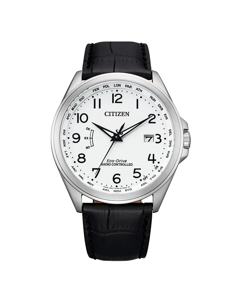 Citizen Herrenuhr Funkuhr Eco Drive Silber