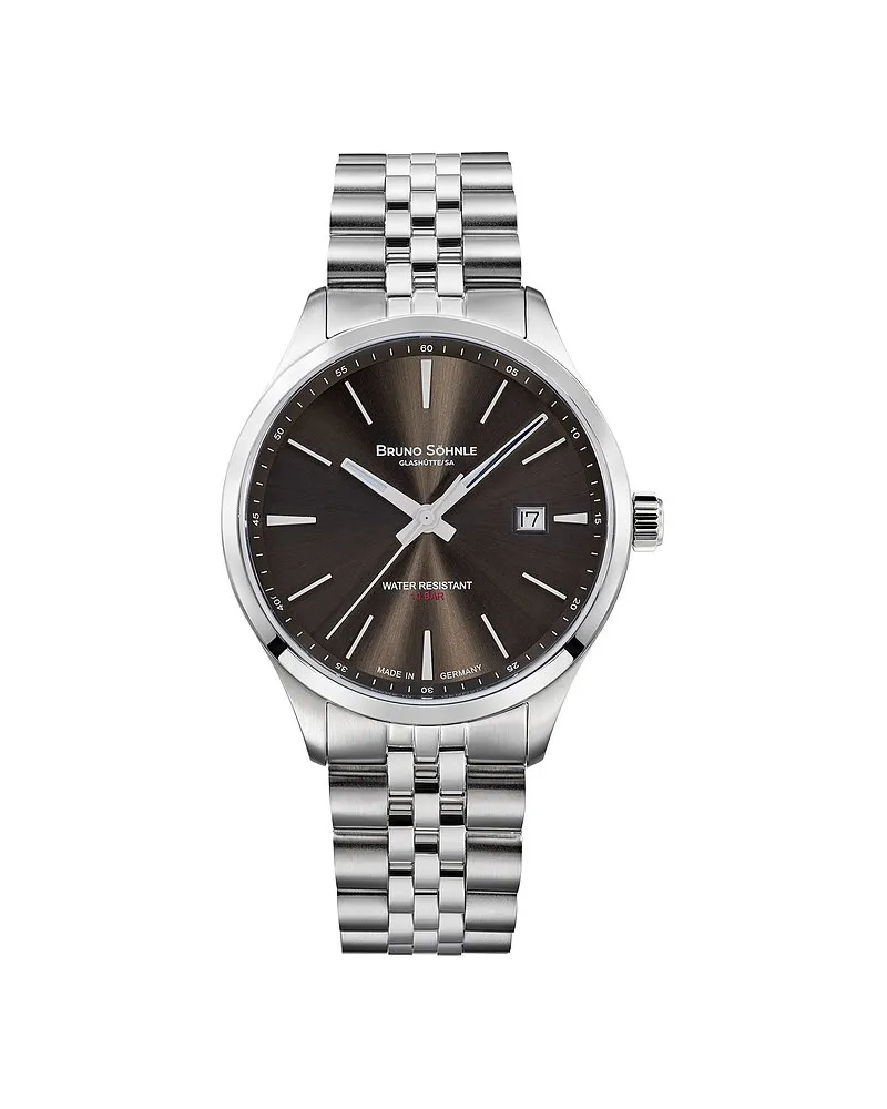 Bruno Söhnle Herrenuhr Turin II Big Silber