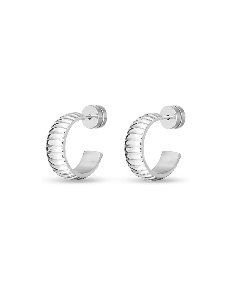 Esprit Creolen Structure Silber