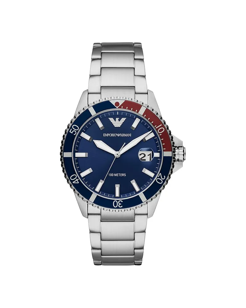 Emporio Armani Herrenuhr Silber