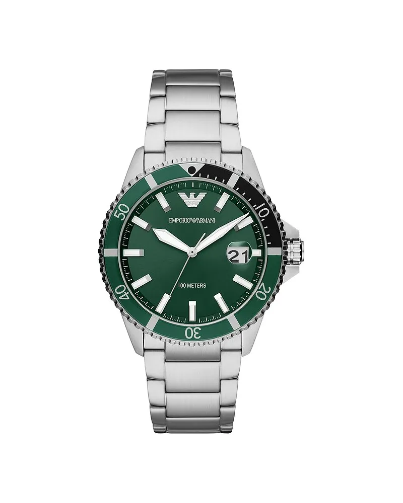 Emporio Armani Herrenuhr Silber