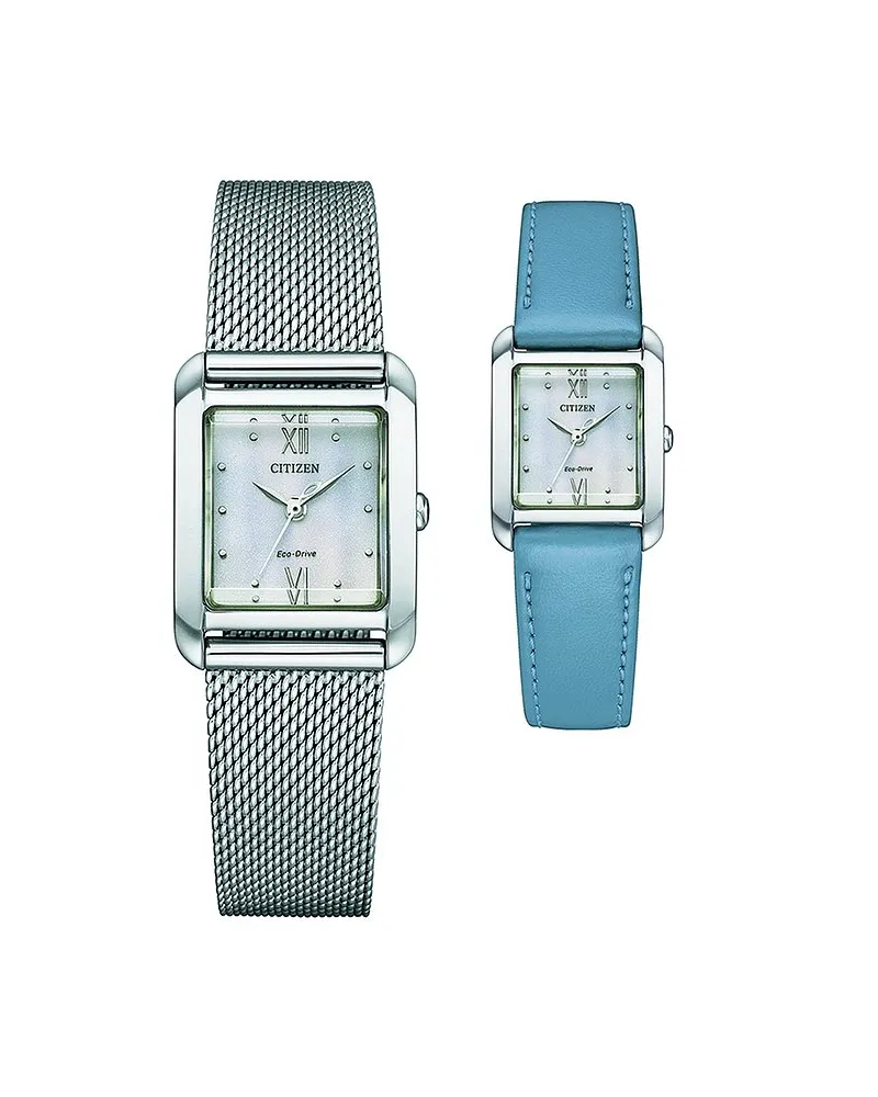 Citizen Uhren-Set inkl. Wechselarmband Elegant Eco-Drive Silber