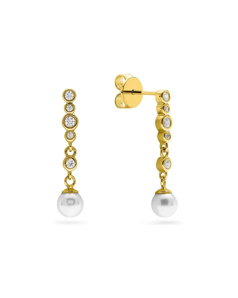 JETTE Ohrhänger PEARL Gold