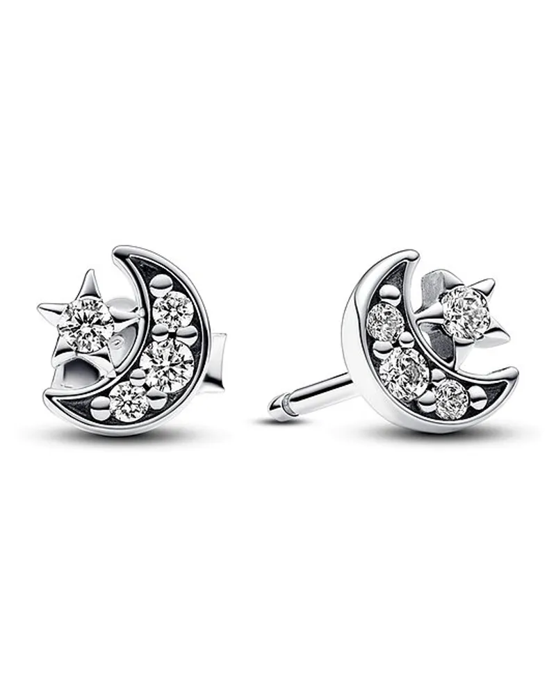 Pandora Ohrstecker Moments Silber