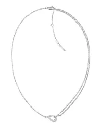 Calvin Klein Kette Sculptural Silber