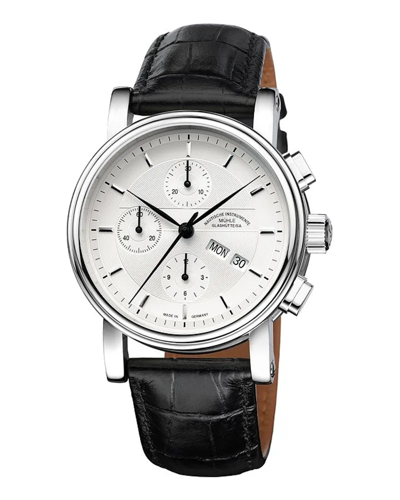 Mühle-Glashütte Chronograph Teutonia II Chronograph Silber