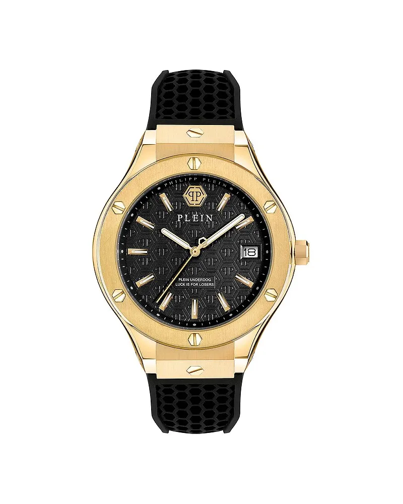 Philipp Plein Herrenuhr Plein Underdog Gelbgold