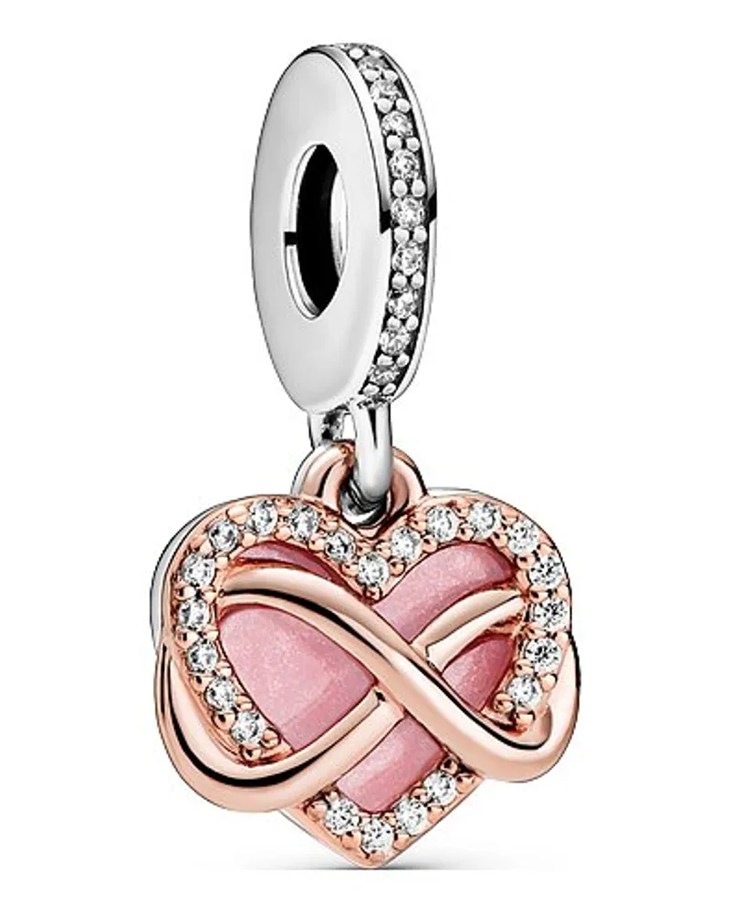 Pandora Charm Moments Funkelndes Unendlichkeits-Herz Bicolor