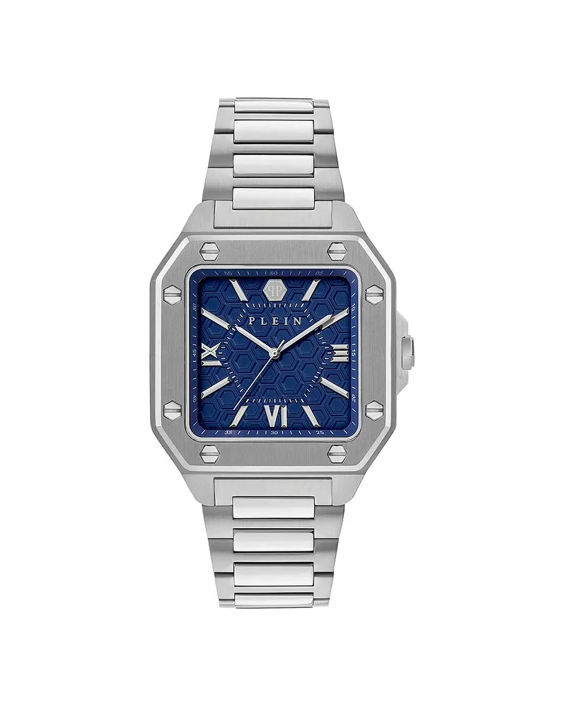 Philipp Plein Herrenuhr Rock Couture Silber