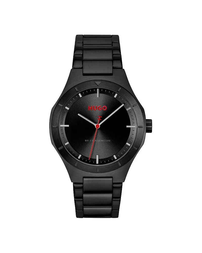 HUGO BOSS Herrenuhr #LIT Schwarz