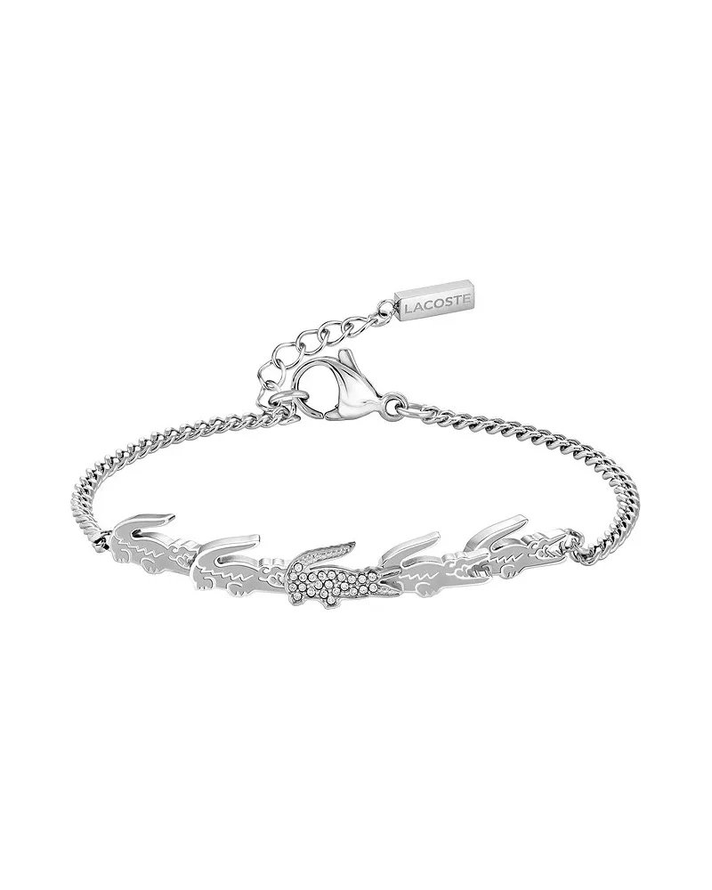 Lacoste Armband CROCODILE Silber