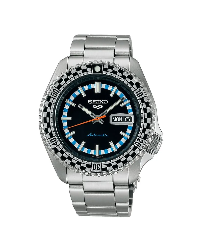 Seiko Herrenuhr Retro Colar Collection Special Edition Silber