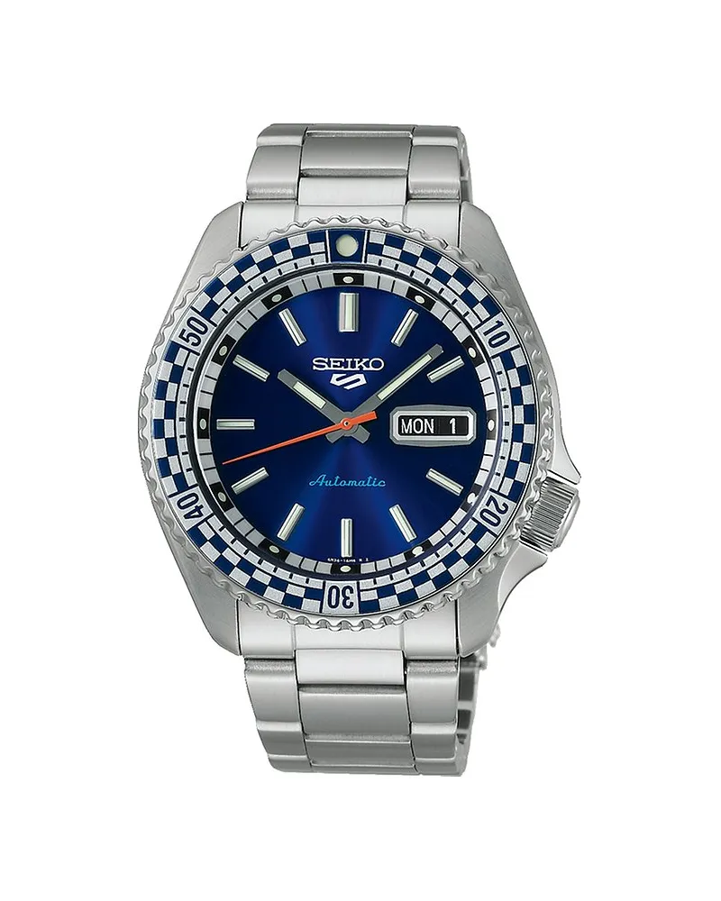 Seiko Herrenuhr Retro Colar Collection Special Edition Silber