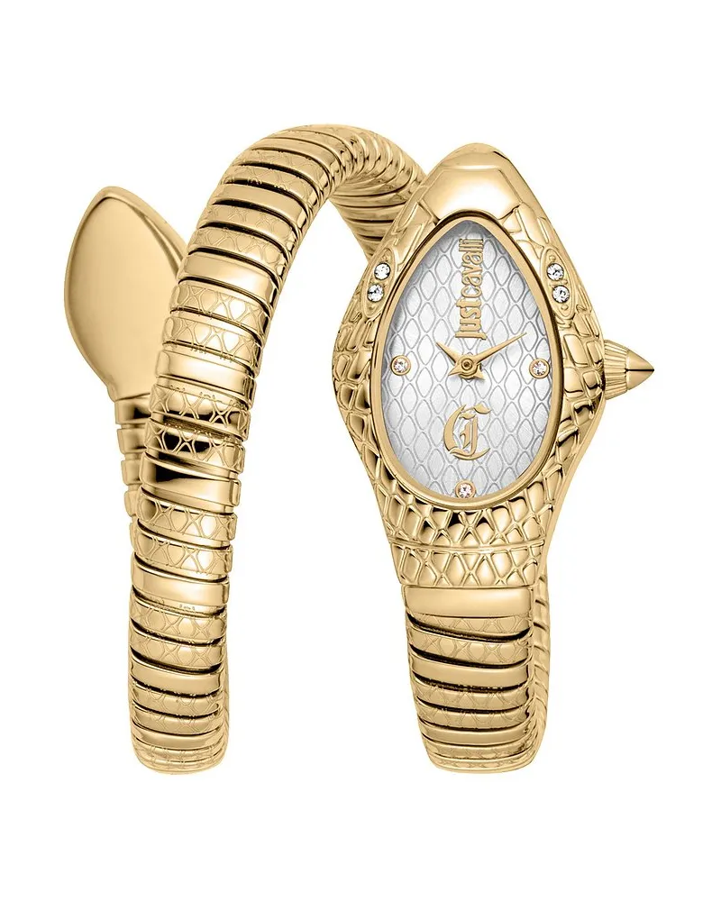 Just Cavalli Damenuhr Signature Snake Gold