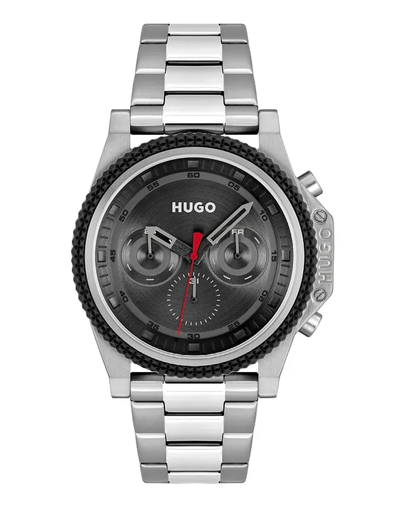 HUGO BOSS Herrenuhr #Brave Silber