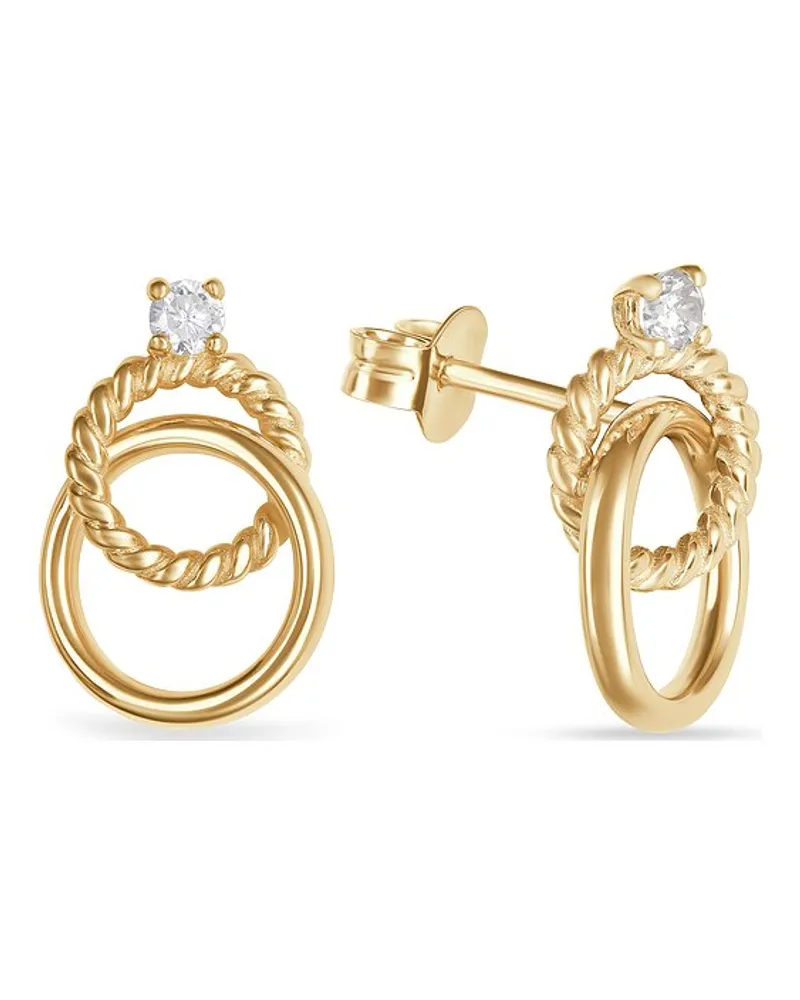 FAVS. Ohrstecker Gelbgold