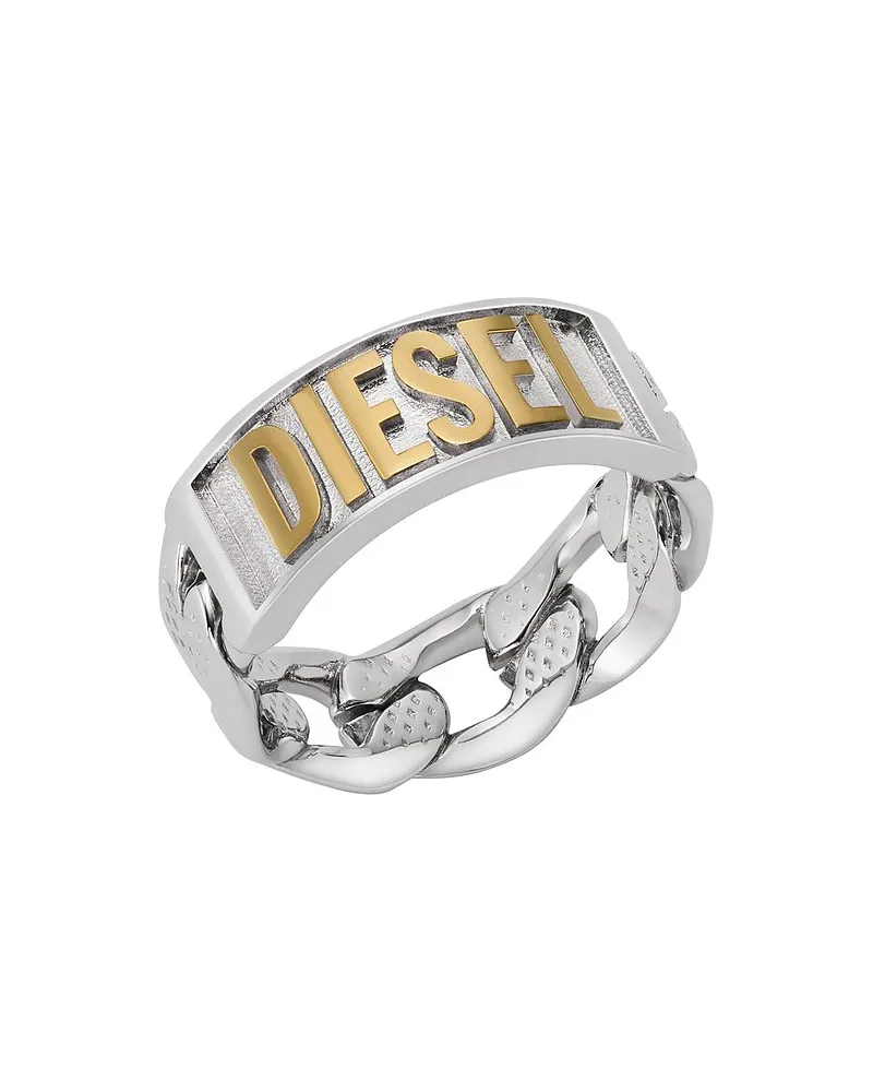Diesel Herrenring Ring Bicolor