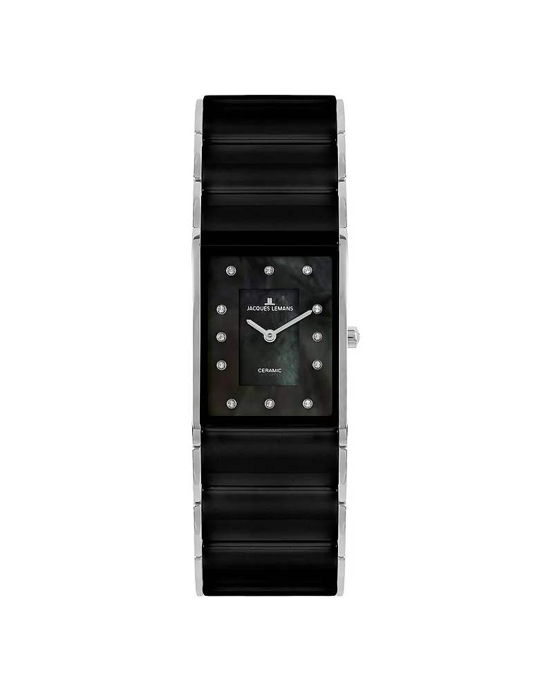 Jacques Lemans Damenuhr Dublin Schwarz